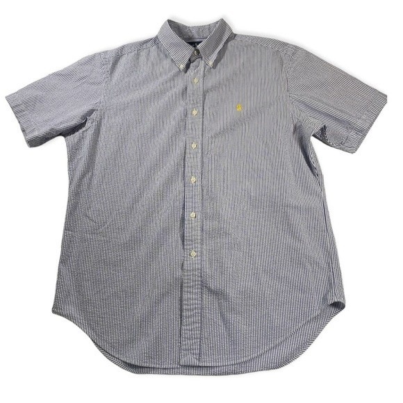Ralph Lauren Other - Ralph Lauren Classic Fit Seersucker Short Sleeve Button Down Shirt Men's Large